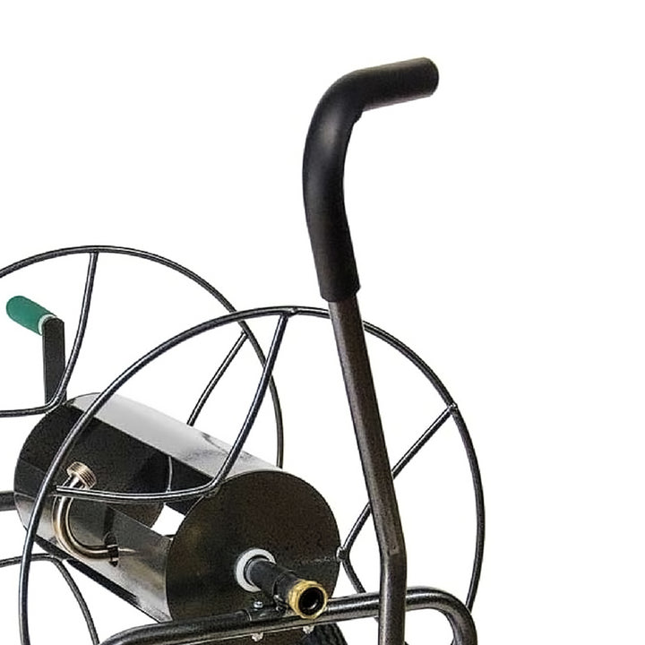 Yard Butler 4 Wheel Heavy Duty Steel Hose Truck Holds 400ft of Hose, (Open Box) - VMInnovations