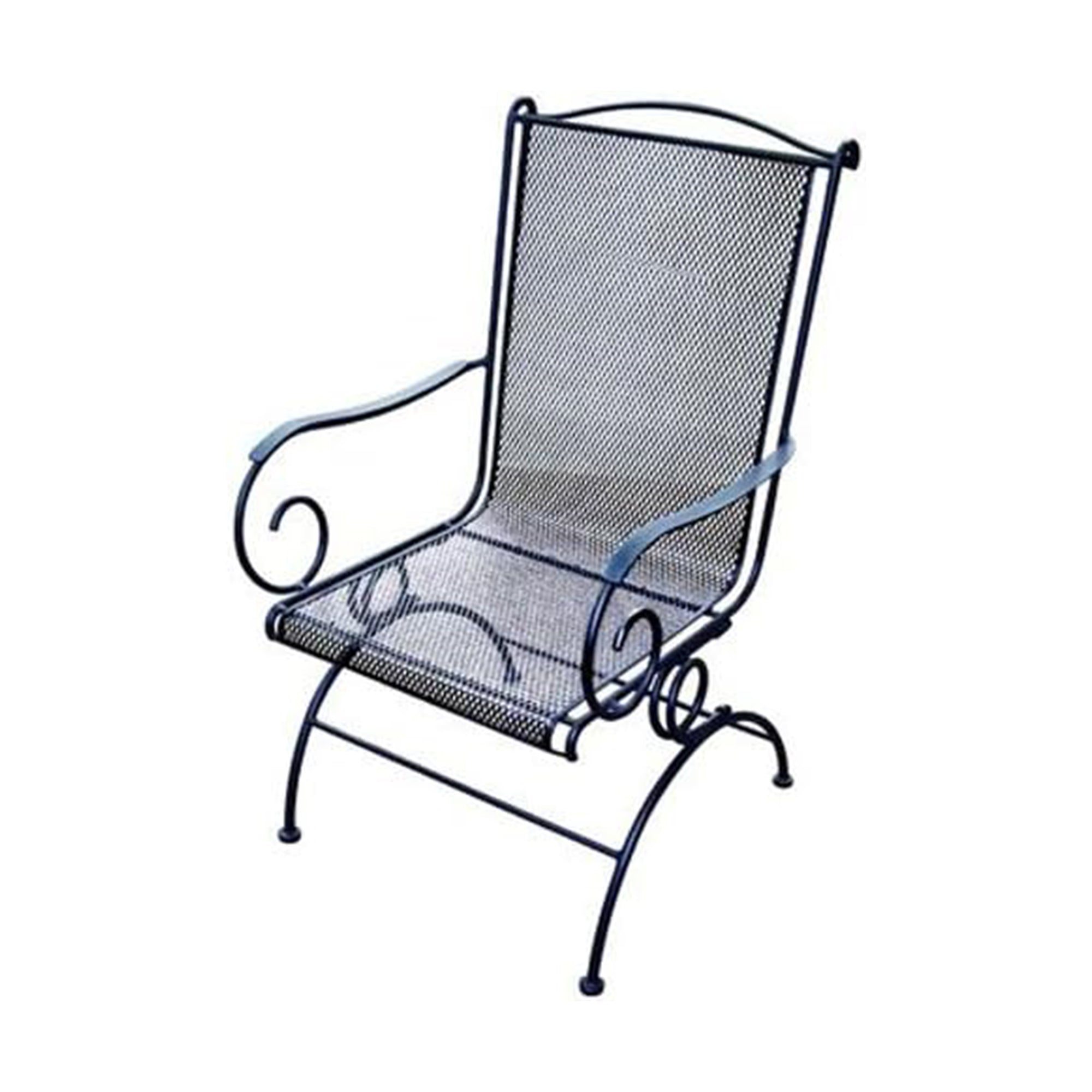 Four Seasons Courtyard Uptown Outdoor Patio Spring Rocker Chair, Black, 2 Pack