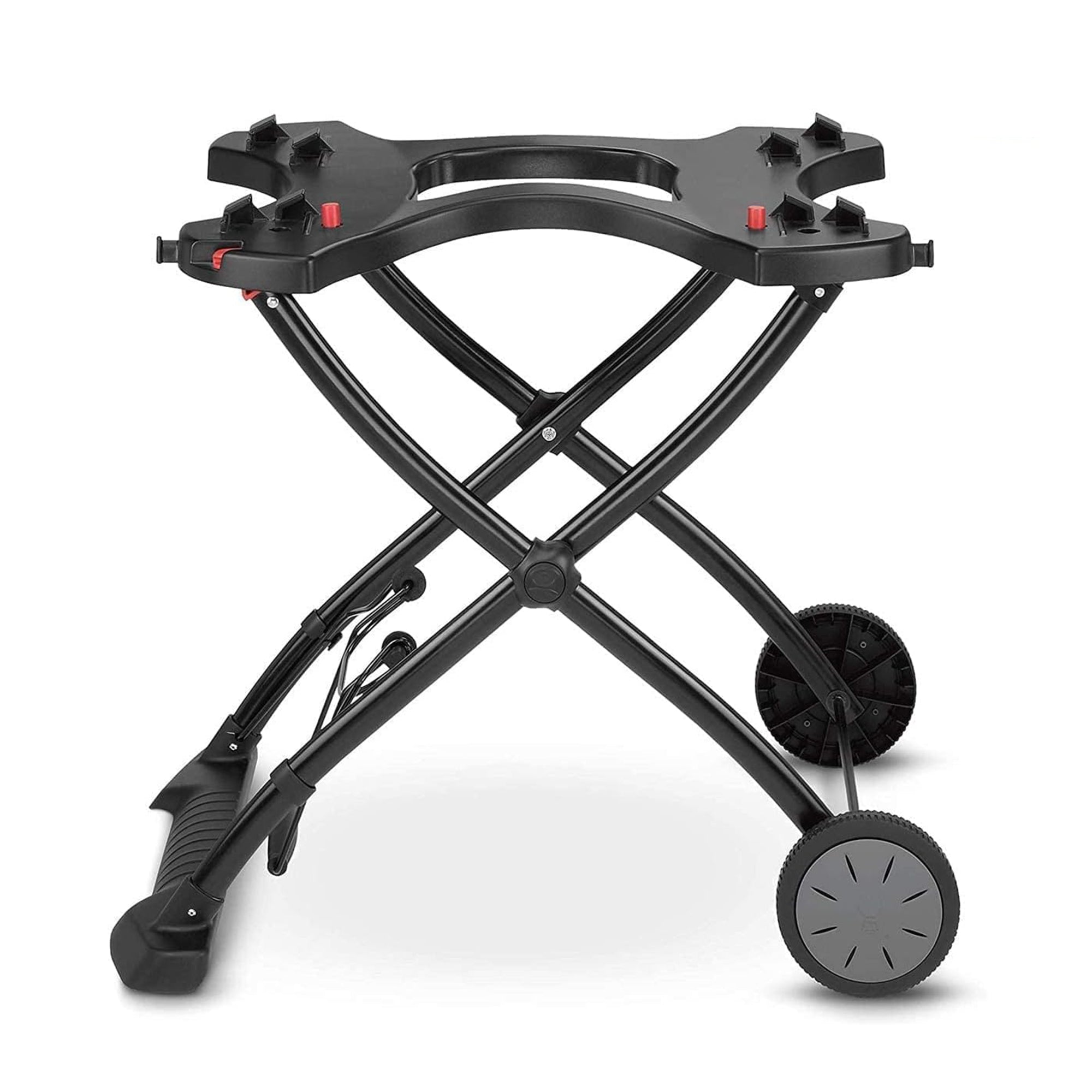 Weber Q Foldable Cart for Q1000 & 2000 Series Grills w/Handle, Black (Used) - VMInnovations