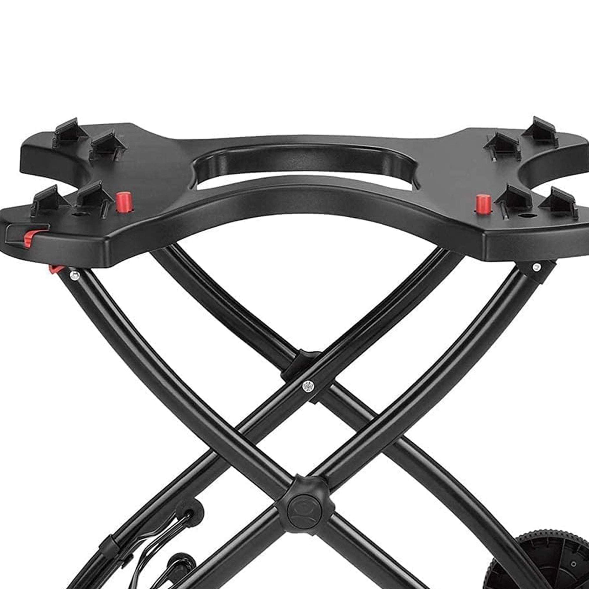 Weber Q Foldable Cart for Q1000 & 2000 Series Grills w/Handle, Black (Open Box) - VMInnovations