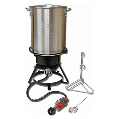 Metal-Fusion Import 29 Quart Aluminum Turkey Frying Package w/38,000 BTU (Used) - VMInnovations