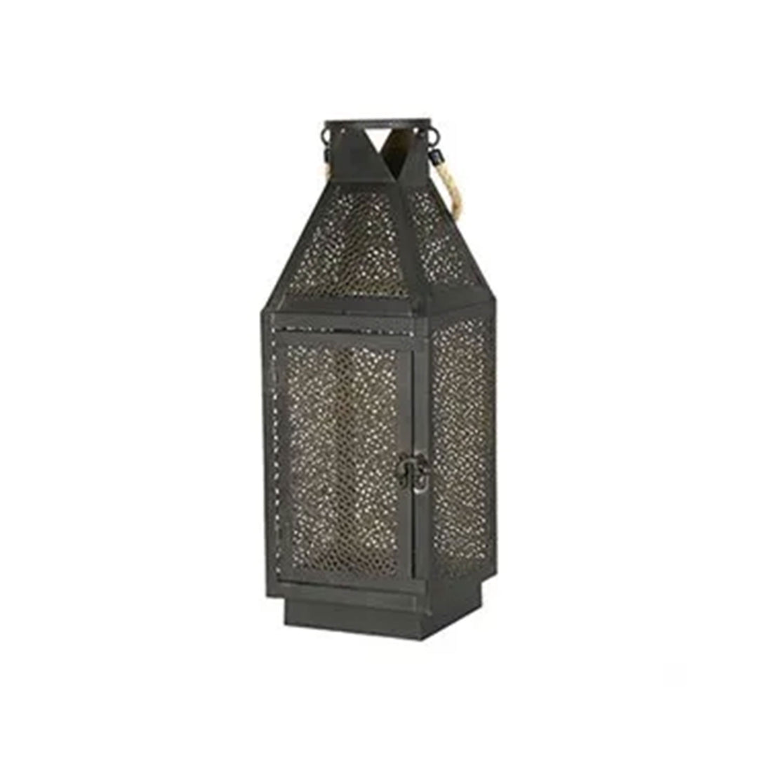 Four Seasons Courtyard 16 Inch Battery Powered 20 LED Filigree Lantern, 2 Pack