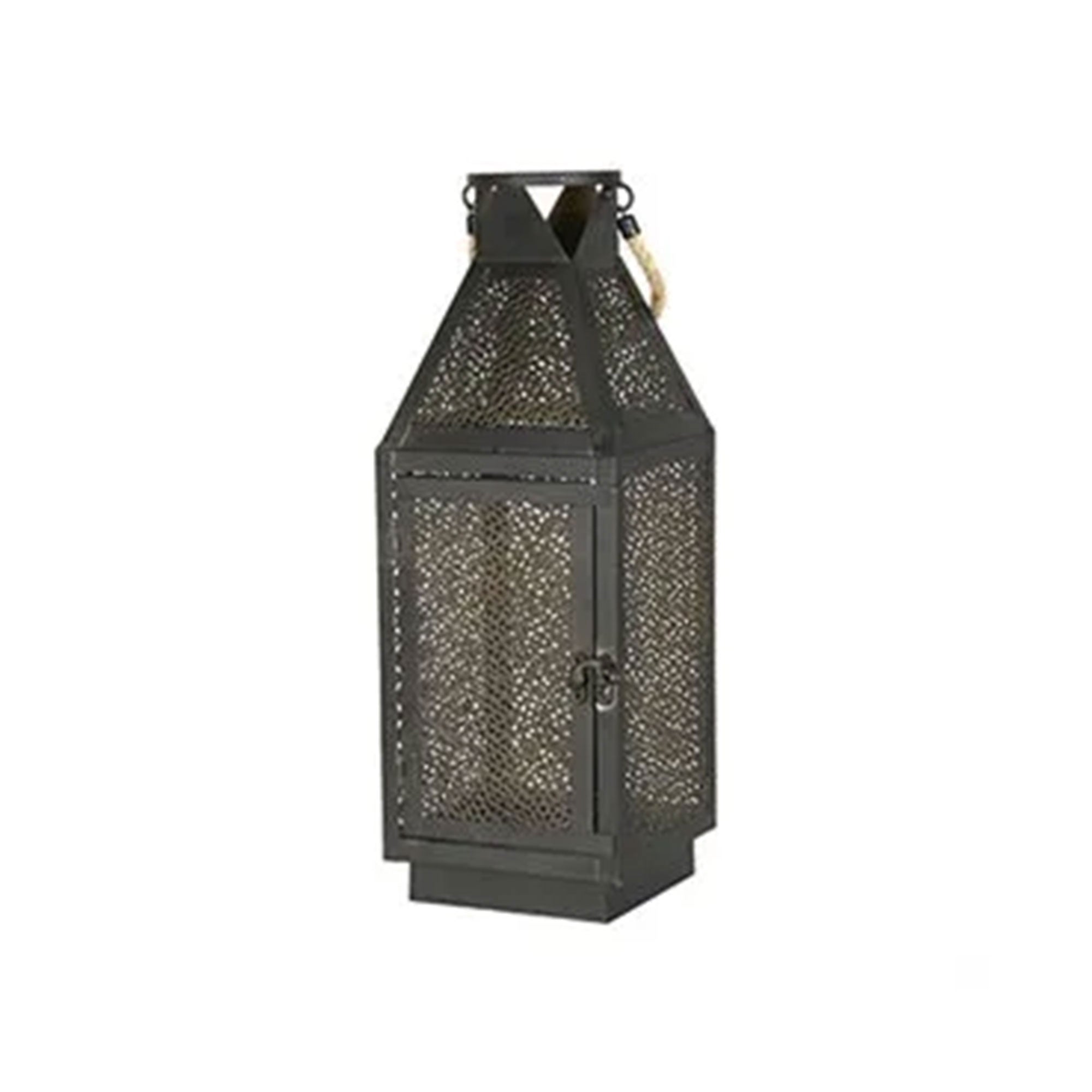 Four Seasons Courtyard 16 Inch Battery Powered 20 LED Filigree Lantern (2 Pack) - VMInnovations