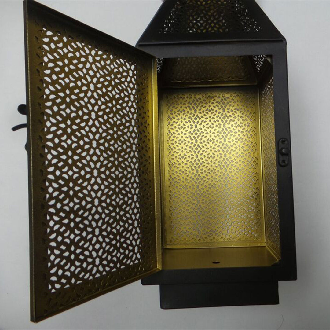 Four Seasons Courtyard 16" Battery Powered 20 LED Filigree Lantern 2pk(Open Box)