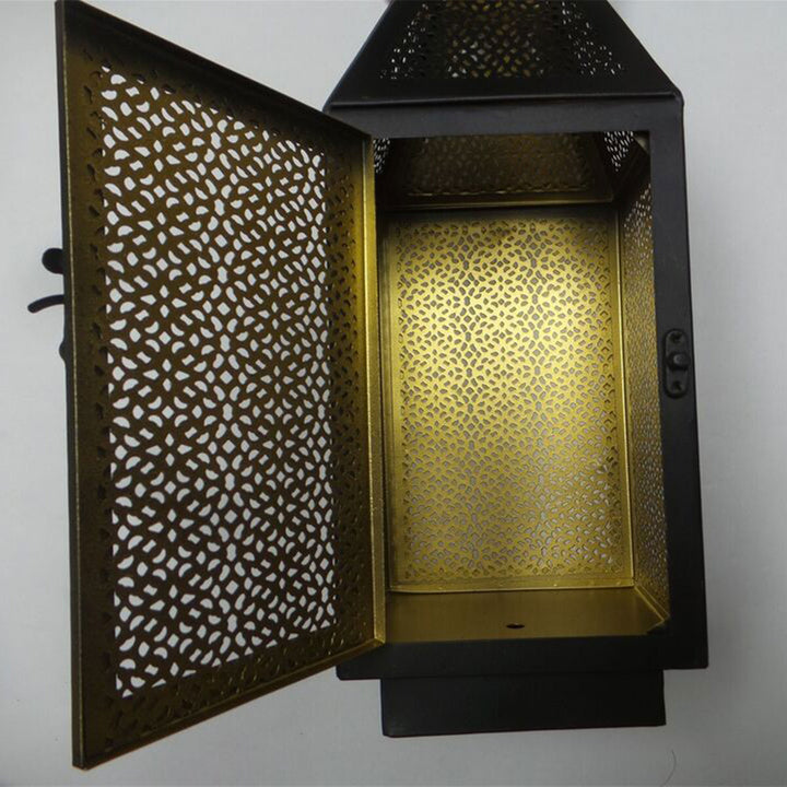 Four Seasons Courtyard 16" Battery Powered 20 LED Filigree Lantern 2pk(Open Box)