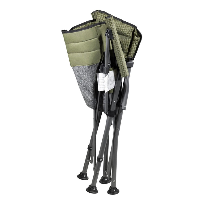 Four Seasons Courtyard Quad Sports Arm Chair with Lumbar Support, Green (4 Pack)