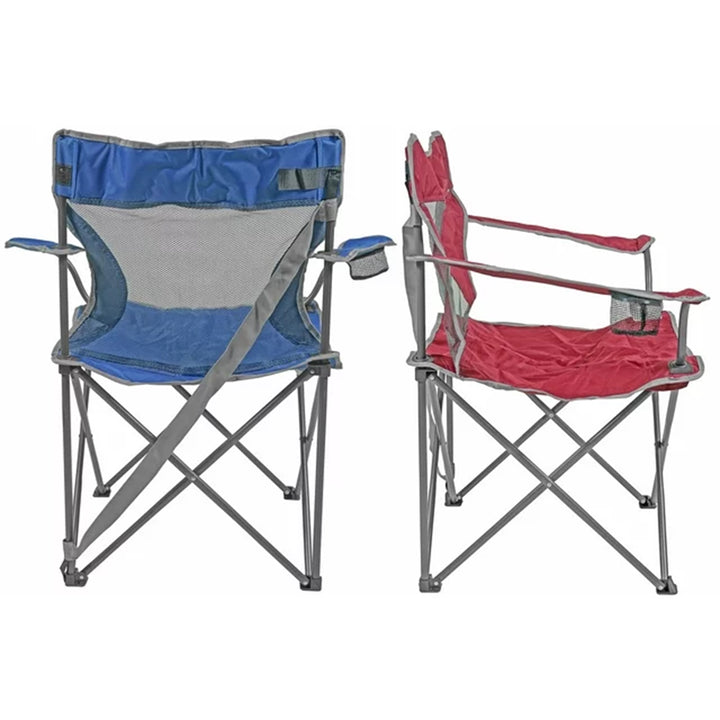 Four Seasons Courtyard Self Enclosing Foldable Quad Chair, Multicolor (4 Pack)