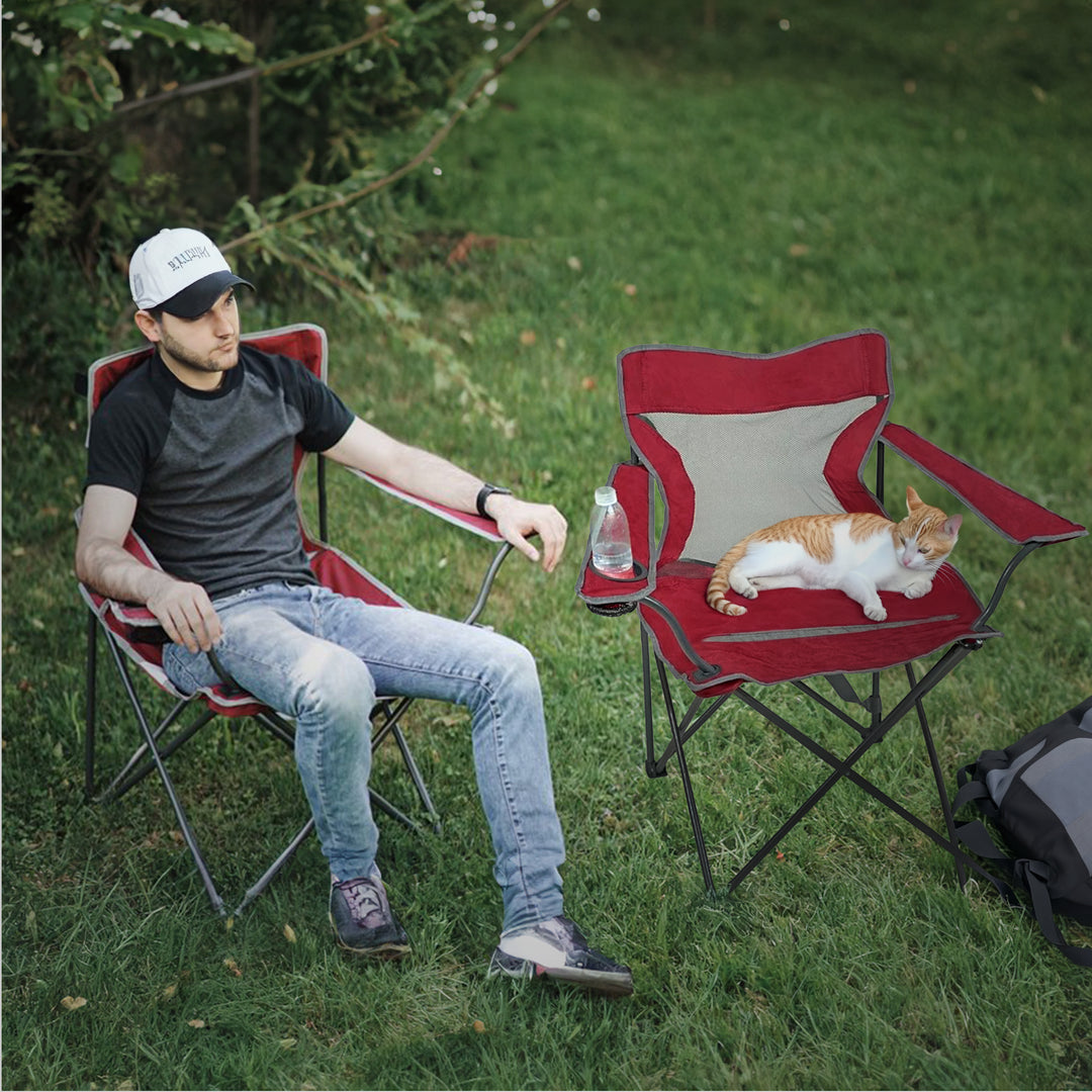 Four Seasons Courtyard Self Enclosing Foldable Quad Chair, Multicolor (4 Pack) - VMInnovations