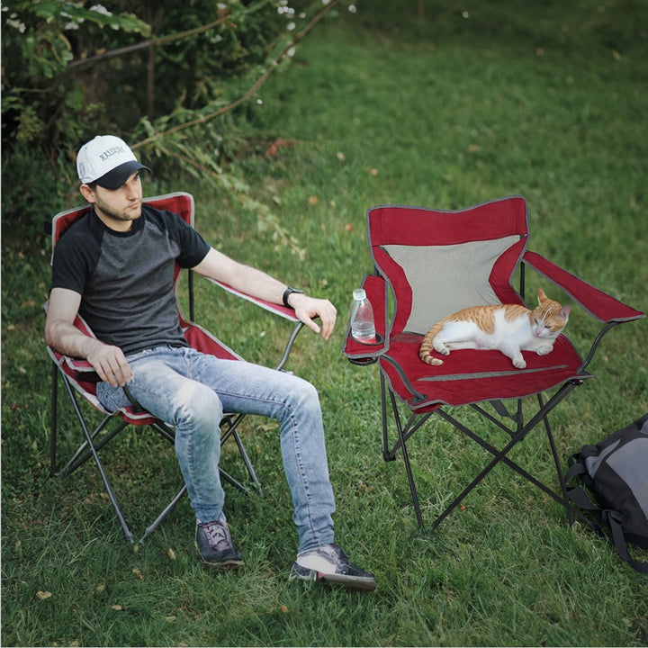 Four Seasons Courtyard Self Enclosing Foldable Quad Chair, Multicolor (4 Pack) - VMInnovations