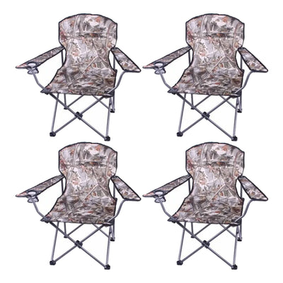 Four Seasons Courtyard Oversized Polyester Arm Chair w/Durable Steel Frame, Camo - VMInnovations