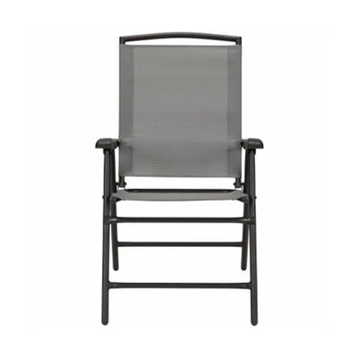 Four Seasons Courtyard Sunny Isles Steel Folding Chair, Gray (4 Pack) (Used) - VMInnovations