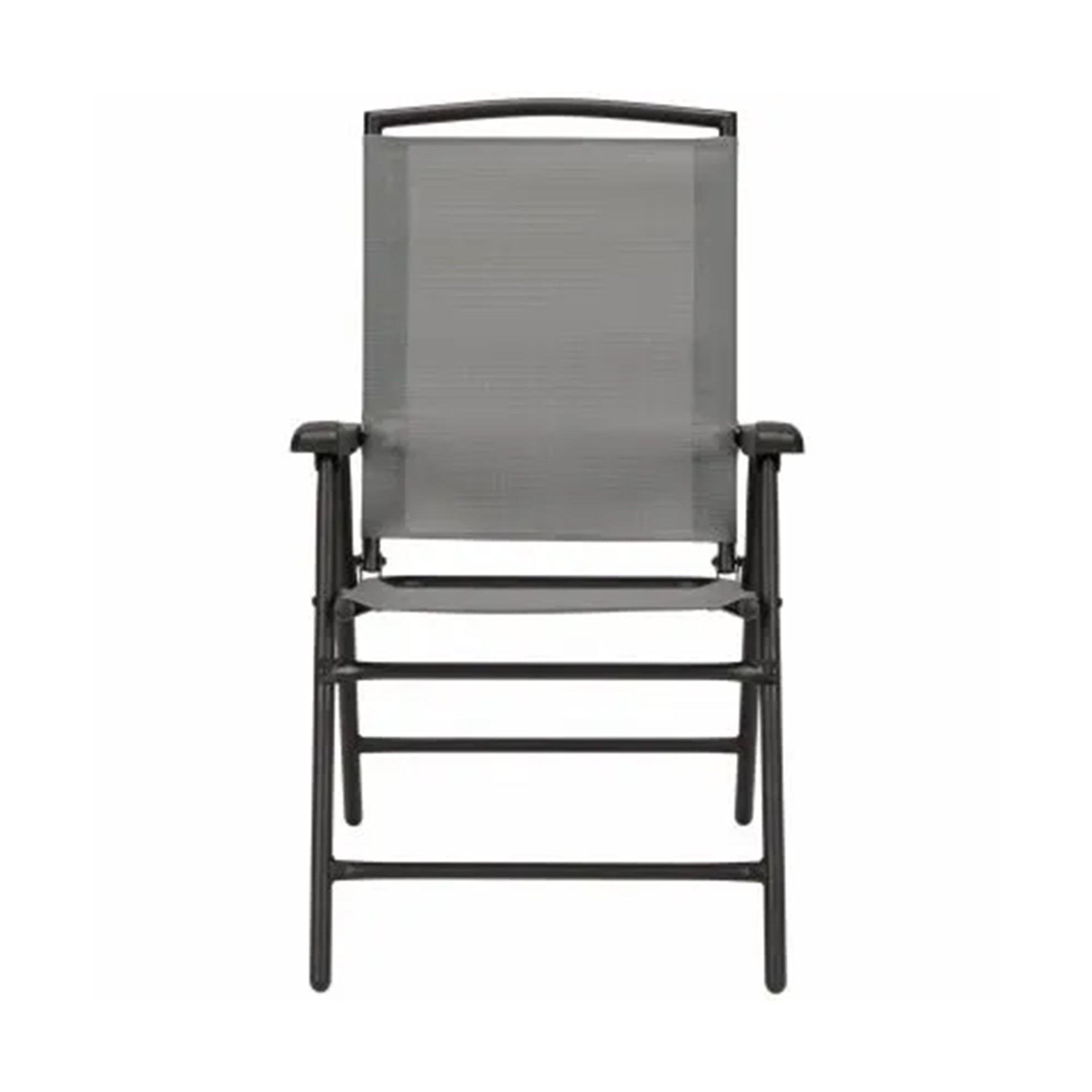 Four Seasons Courtyard Sunny Isles Outdoor Steel Folding Chair, Gray (4 Pack)