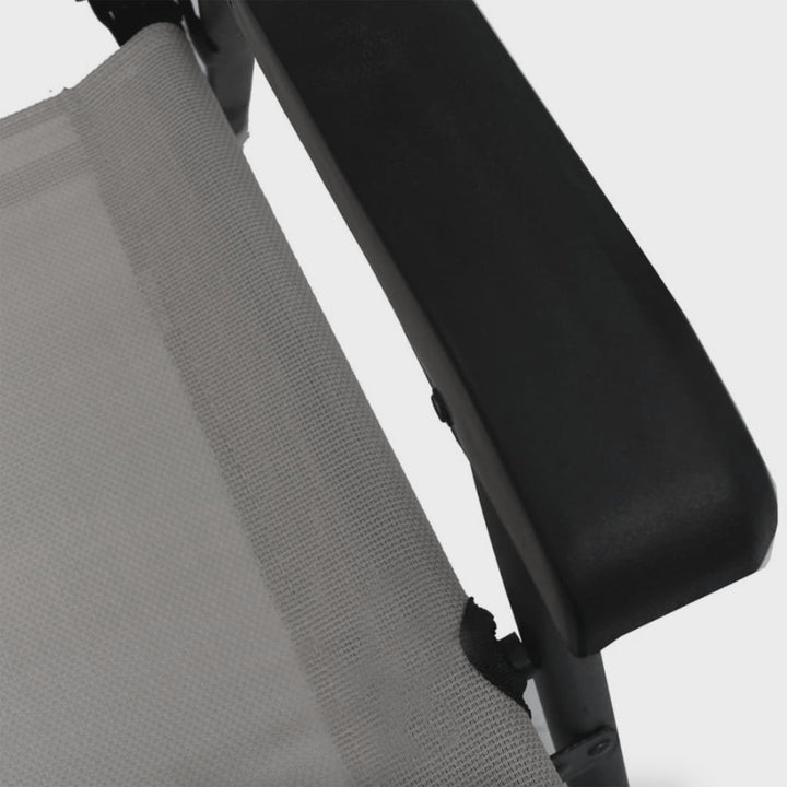 Four Seasons Courtyard Sunny Isles Outdoor Steel Folding Chair, Gray (4 Pack)