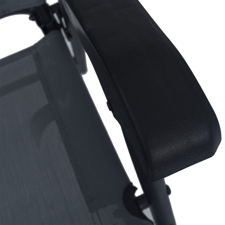 Four Seasons Sunny Isles Outdoor Steel Folding Chair, Black (4 Pack) (Open Box)