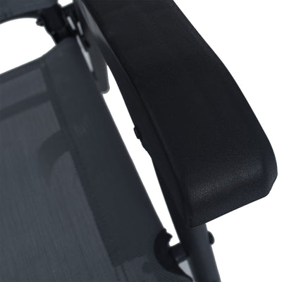 Four Seasons Sunny Isles Outdoor Steel Folding Chair, Black (4 Pack) (Open Box)