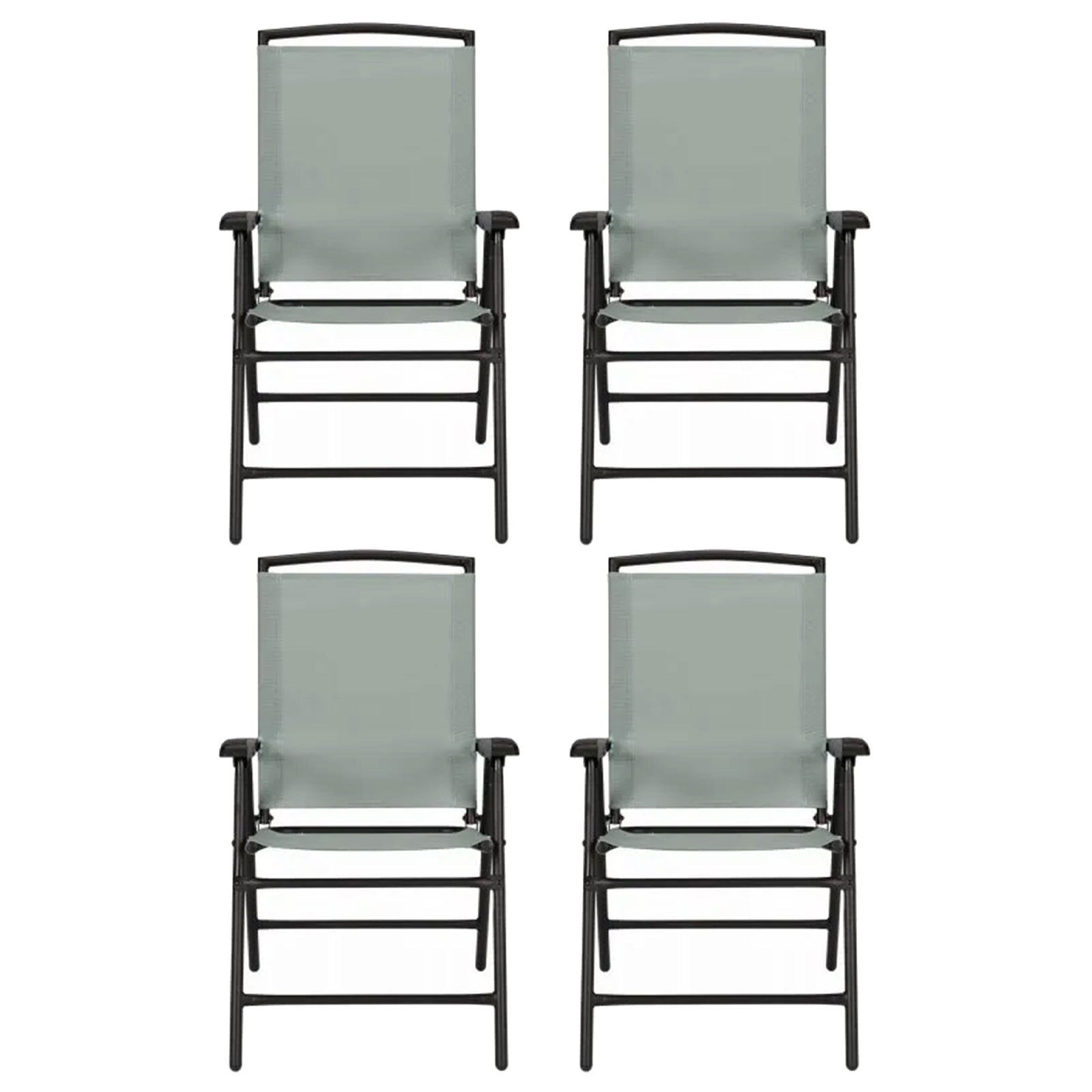 Four Seasons Courtyard Sunny Isles Steel Folding Chair, Green (4 Pack) (Used) - VMInnovations