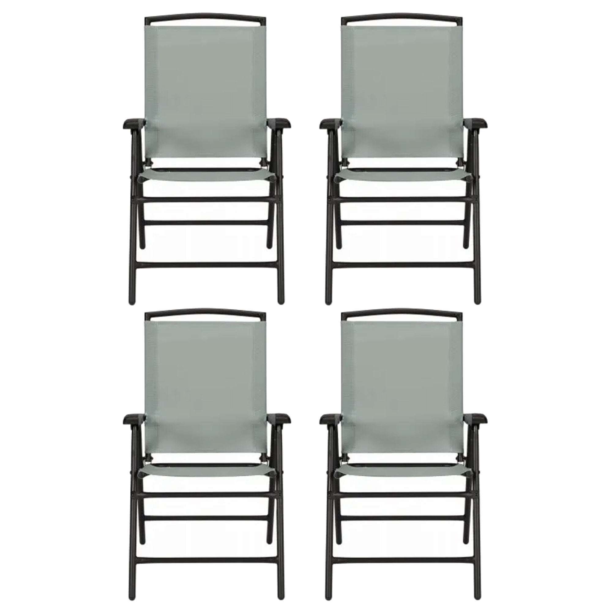 Four Seasons Courtyard Sunny Isles Steel Folding Chair, Green (4pk) (Open Box) - VMInnovations