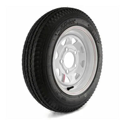 Kenda Loadstar 480-12 LRC Utility Trailer Tire and 5-Hole Custom Spoke Wheel