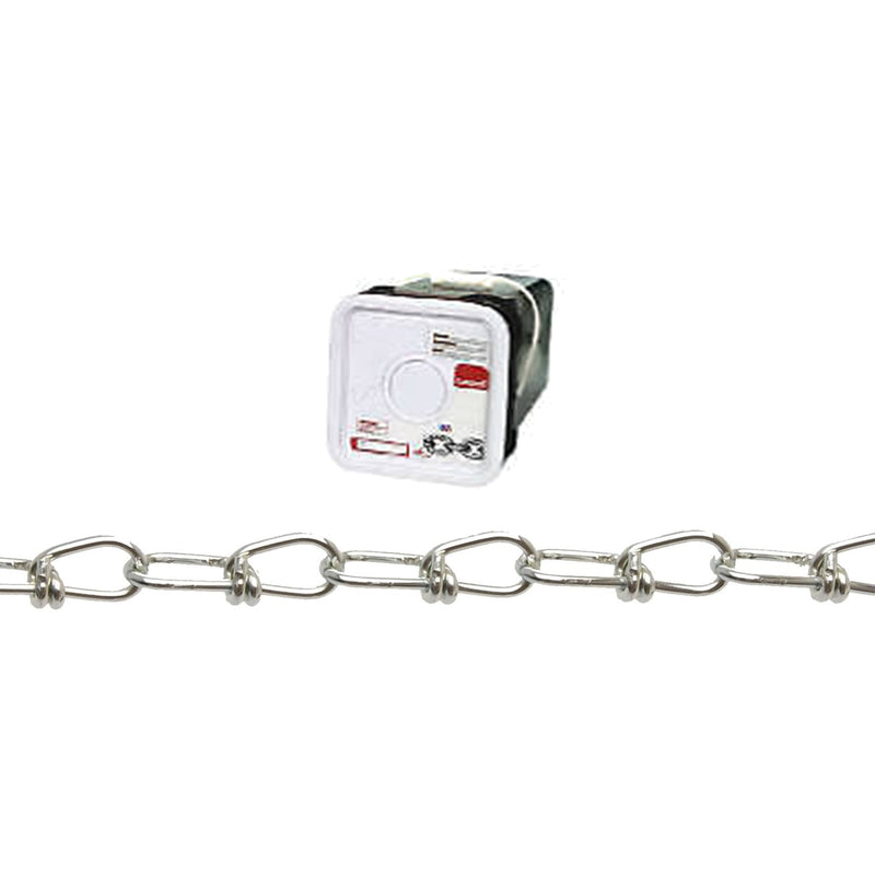 Campbell Chain & Fittings Steel Zinc Plated Inco Double Loop Chain Square Pail