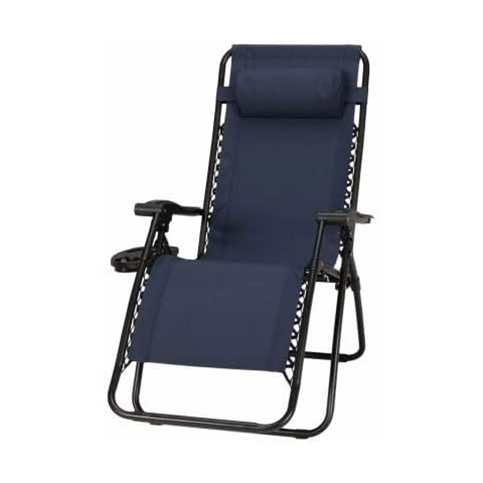 Four Seasons Courtyard Sunny Isles Steel Zero Gravity Patio Chair, Blue (3 Pack) - VMInnovations