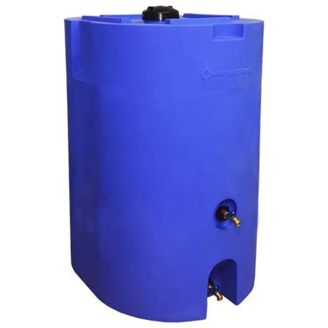 WaterPrepared 160 Gal Stackable Design Utility Water Tank with Large Cap, Blue