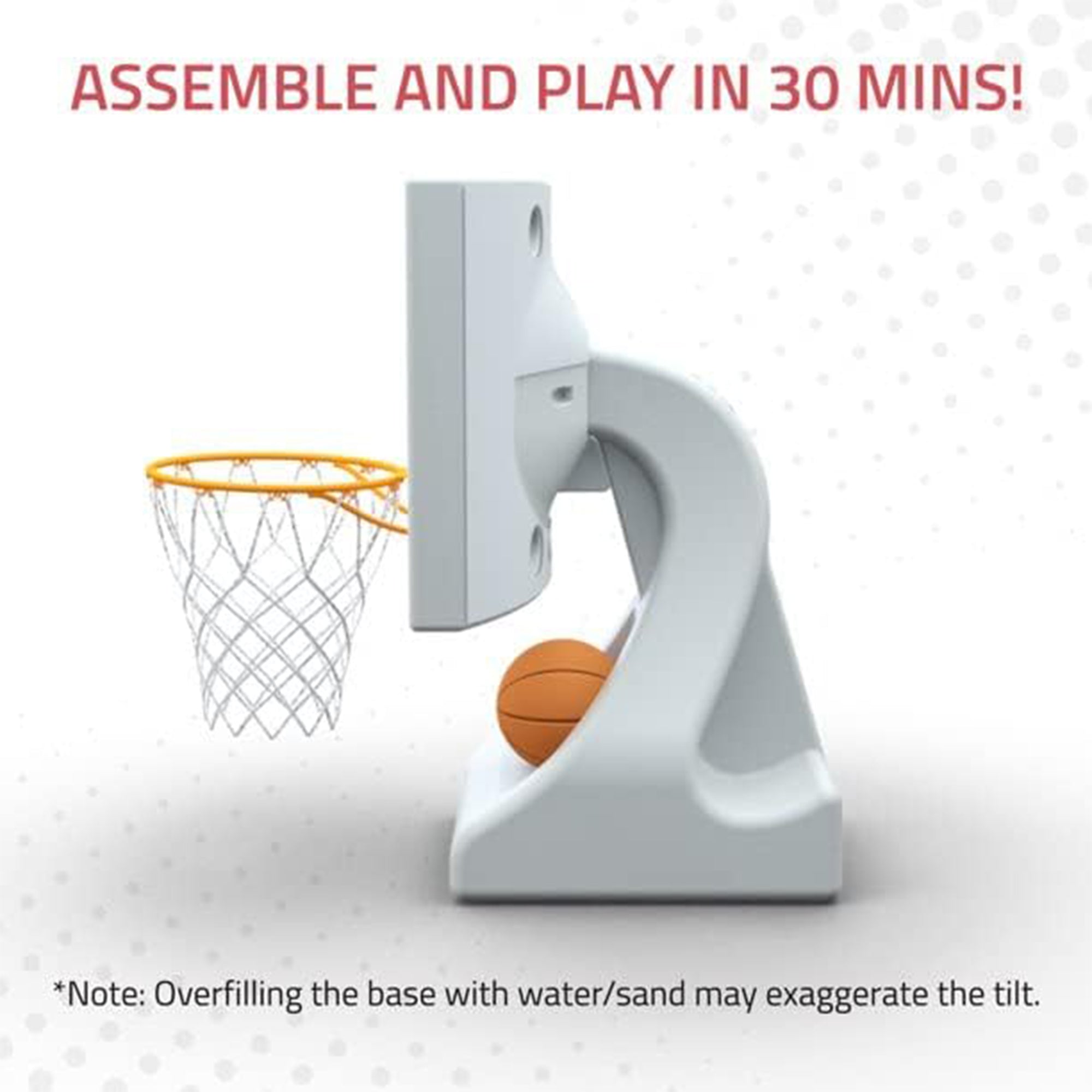 Good Ideas 15 Inch Pool Shot Rock the House Pool Freestanding Basketball Hoop - VMInnovations