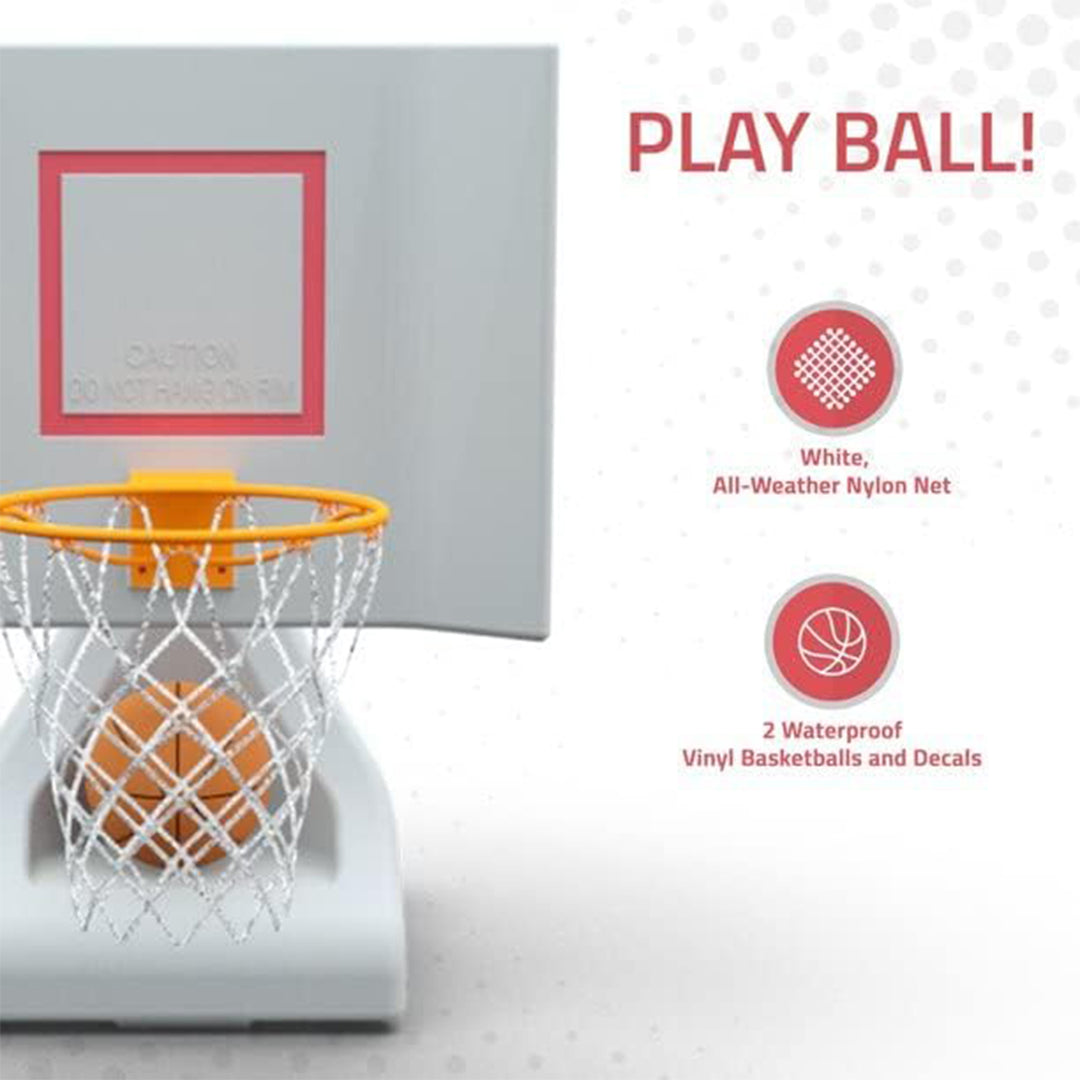 Good Ideas 15 Inch Pool Shot Rock the House Pool Freestanding Basketball Hoop - VMInnovations