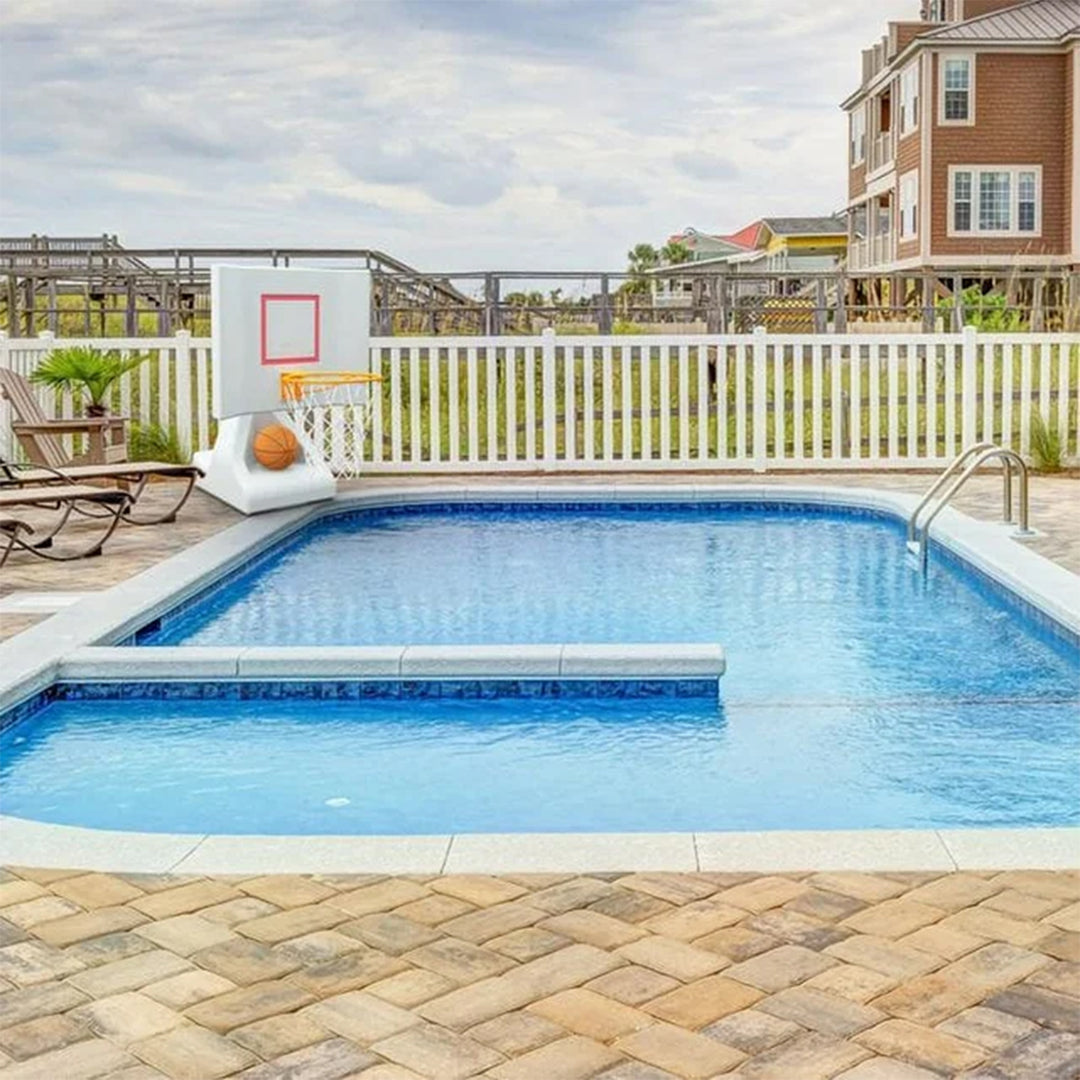 Good Ideas 15 Inch Pool Shot Rock the House Pool Freestanding Basketball Hoop - VMInnovations