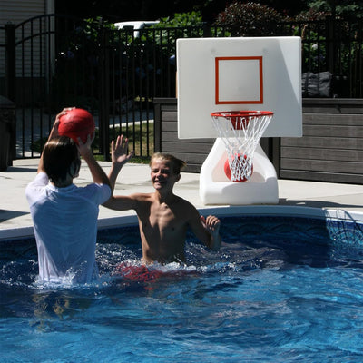 Good Ideas 15 Inch Pool Shot Rock the House Pool Freestanding Basketball Hoop - VMInnovations