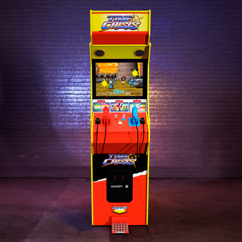 Arcade1Up 17" Screen Multiplayer TIME Crisis Arcade Machine w/ Stand Up Cabinet