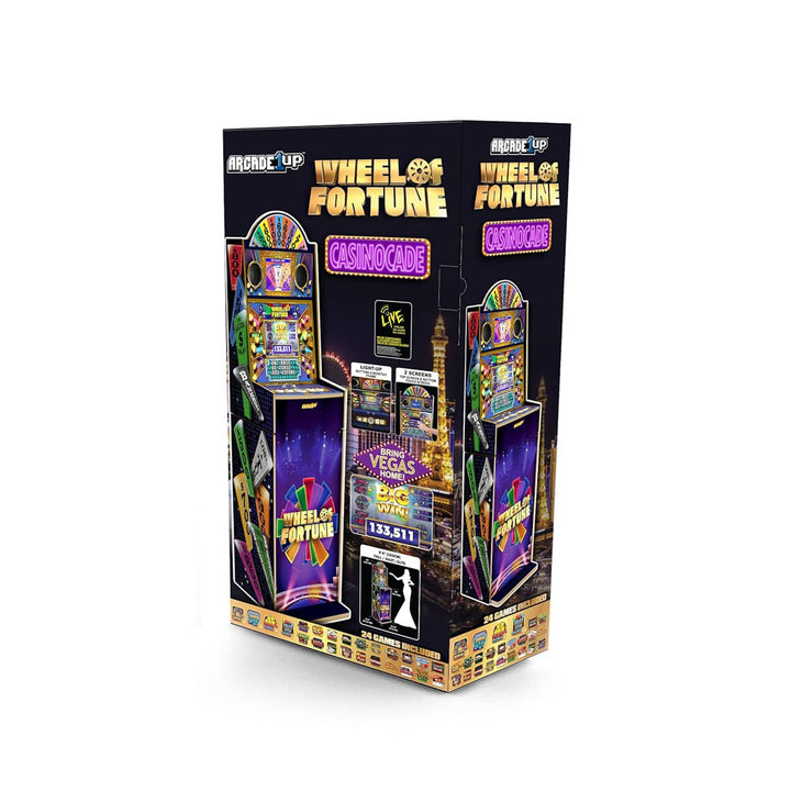 Arcade1Up Wheel of Fortune Video Arcade Game Machine Stand Up Cabinet, 5 Ft