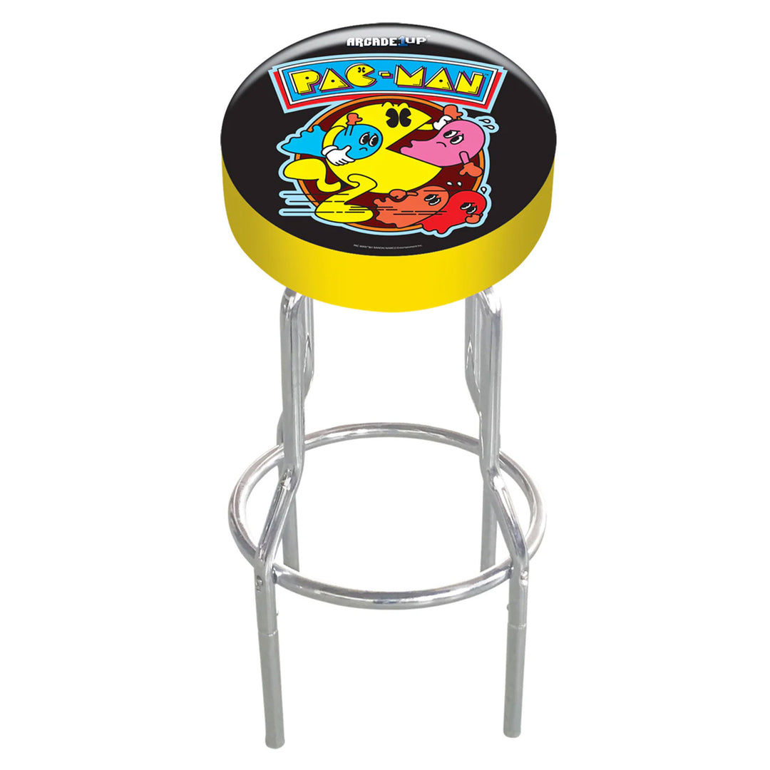 Arcade1Up Pac-Man Adjustable Padded Video Game Stool w/Leg Extenders (Open Box)