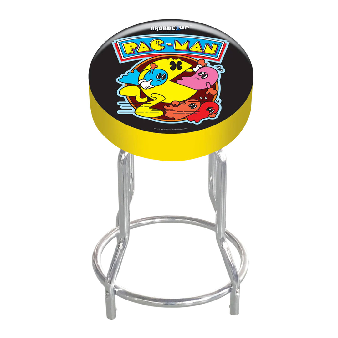 Arcade1Up Pac-Man Adjustable Padded Video Game Stool w/Leg Extenders (Open Box)