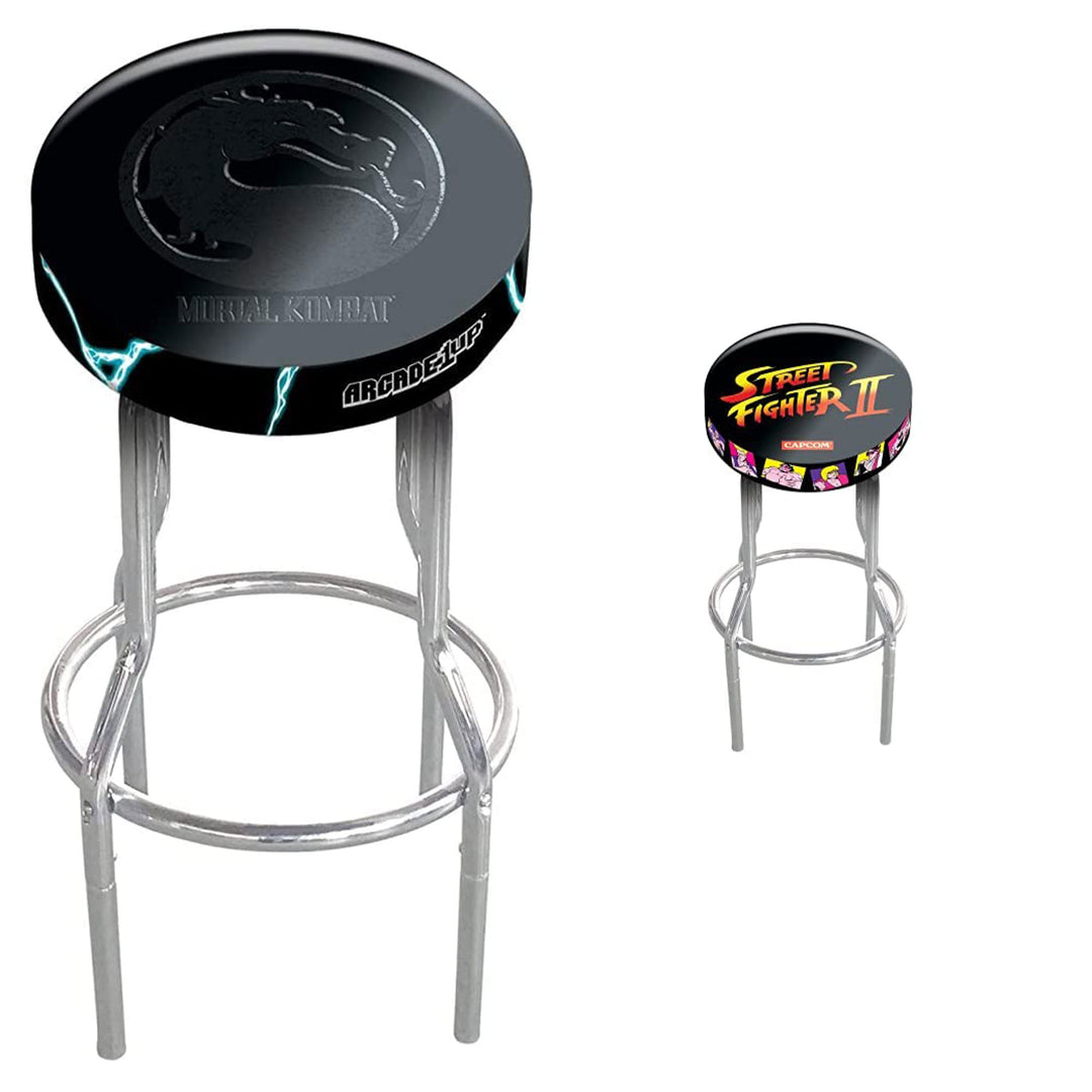 Arcade1Up Midway Mortal Kombat Video Game Stool with Leg Extenders (Used)