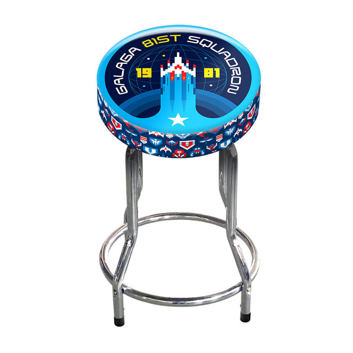 Arcade1Up Galaga 81st Squadron Adjustable Video Game Stool w/Leg Extenders(Used)