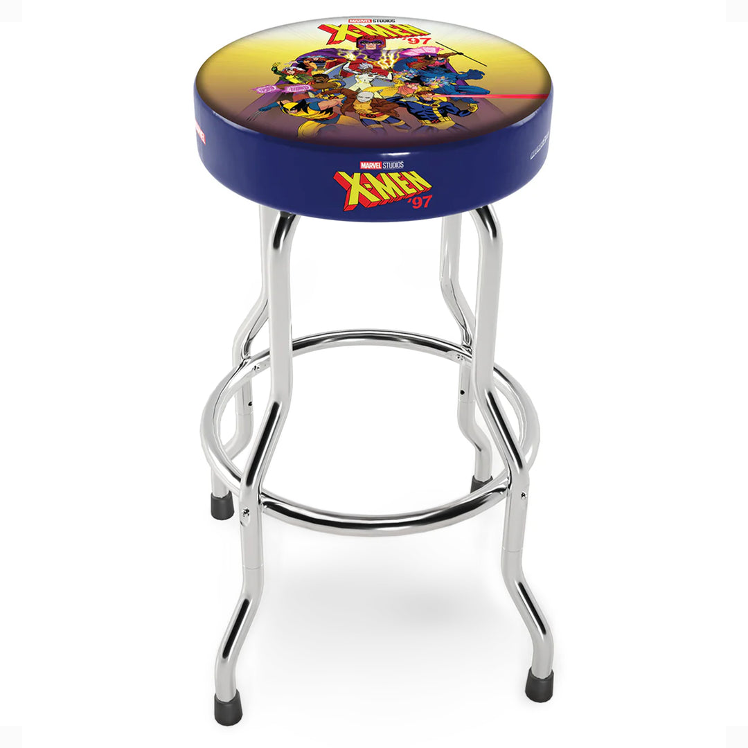 Arcade1Up Marvel X-Men Adjustable Arcade Stool with Chrome Plated Steel Frame - VMInnovations