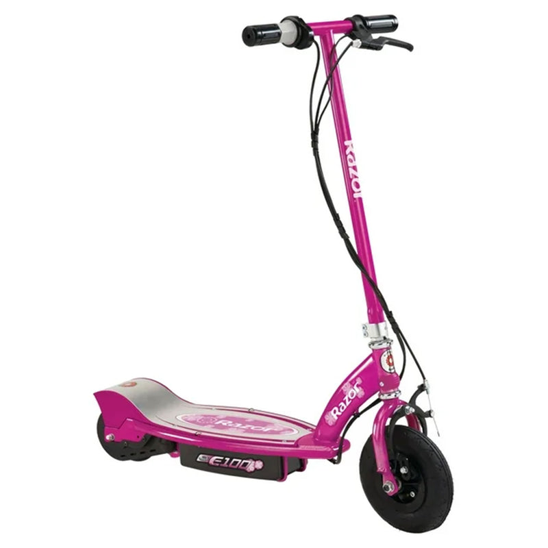 Razor Power Core E100 Electric Scooter with Hand Operated Brake,Pink(For Parts)