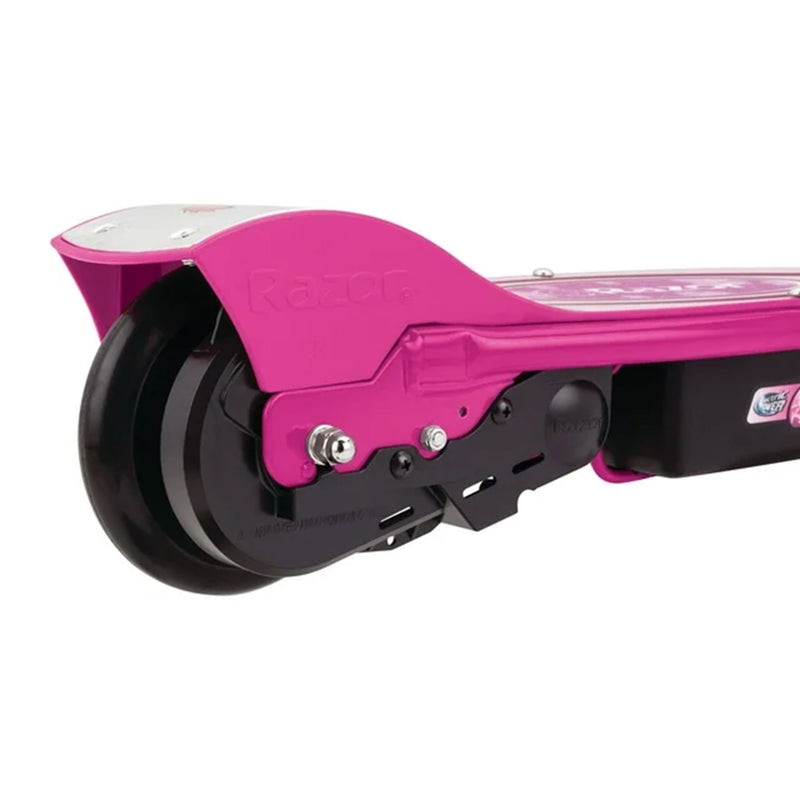 Razor Power Core Electric Scooter w/Hand Operated Front Brake, Pink (Open Box)