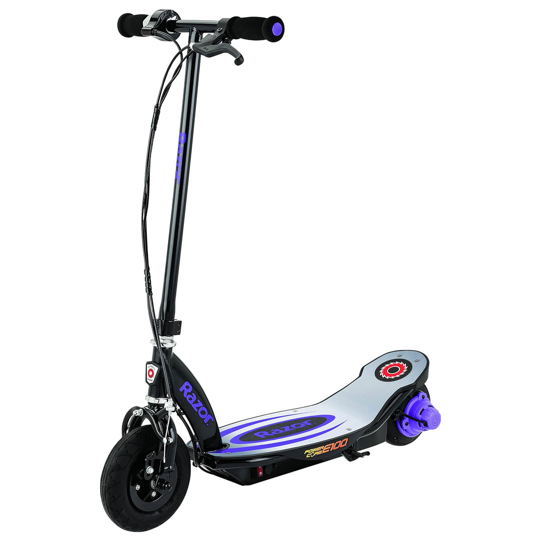 Razor Power Core Electric Scooter with Aluminum Deck and Hand Brake,Purple(Used) - VMInnovations