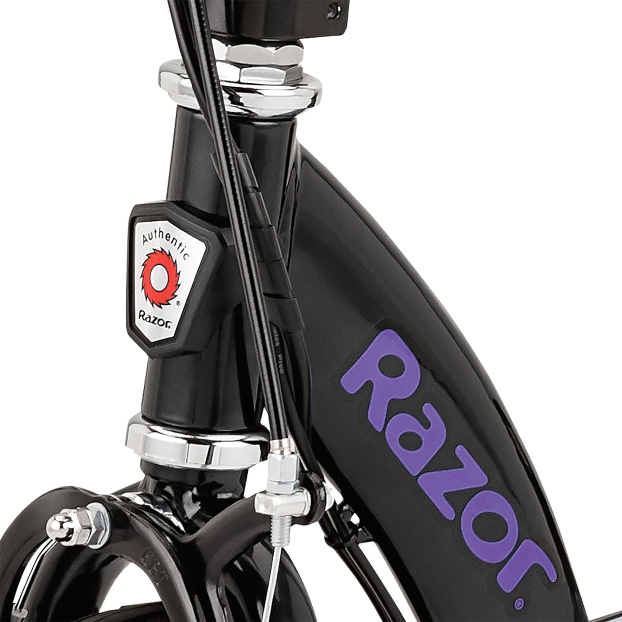 Razor Power Electric Scooter w/Aluminum Deck & Hand Brake, Purple (For Parts) - VMInnovations