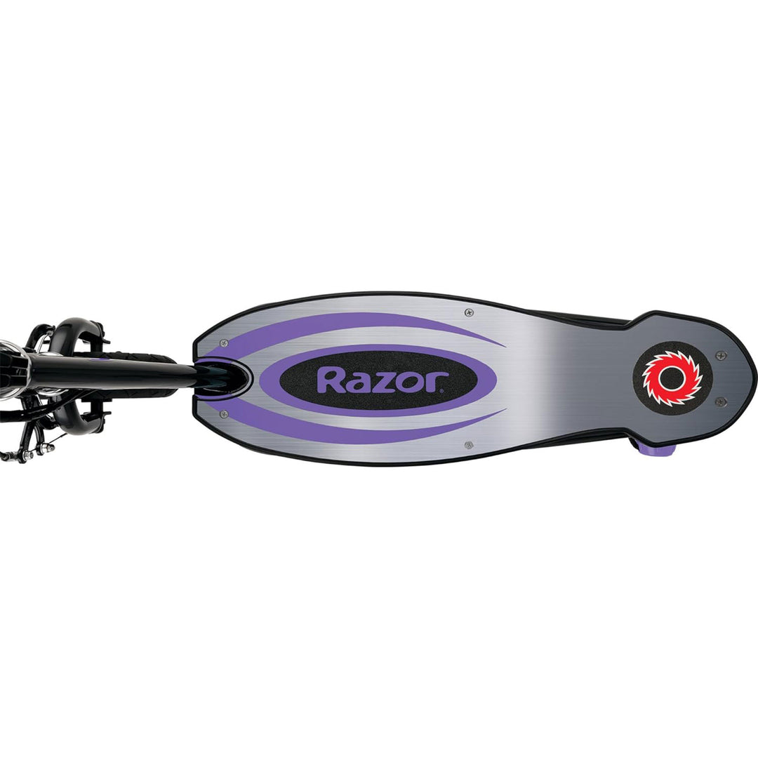 Razor Power Electric Scooter w/Aluminum Deck & Hand Brake, Purple (For Parts)