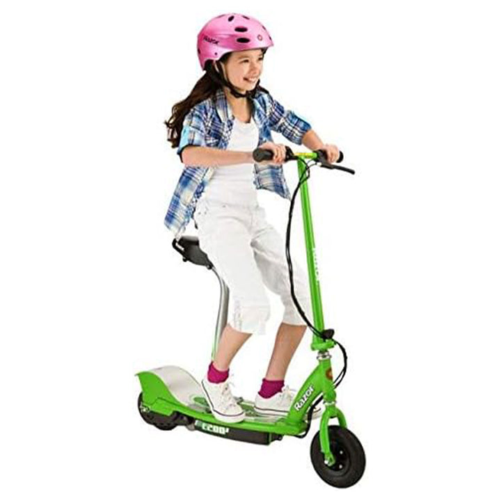 Razor Seated Electric Scooter 12mph w/Twist Grip Throttle, Green (For Parts)