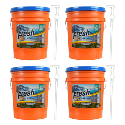 Ultra Fresh 6X Platinum 5 Gallon Laundry Detergent, Up to 640 Loads (4 Pack) - VMInnovations
