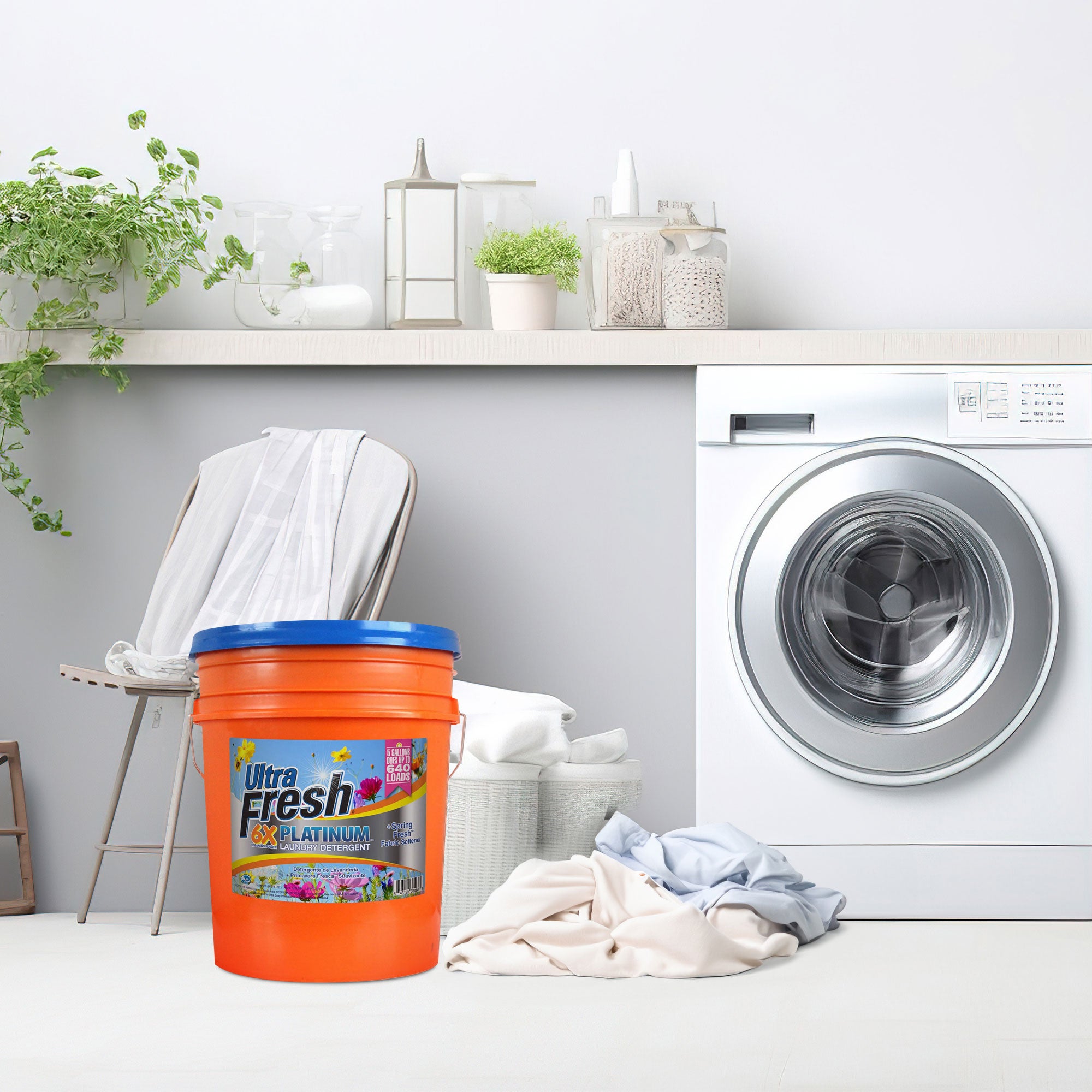 Ultra Fresh 6X Platinum 5 Gal Detergent with Spring Fresh Softener (3 Pack) - VMInnovations