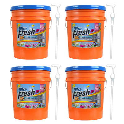 Ultra Fresh 6X Platinum 5 Gal Detergent with Spring Fresh Softener (4 Pack) - VMInnovations