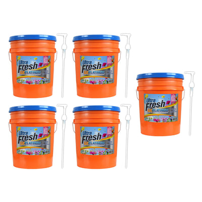 Ultra Fresh 6X Platinum 5 Gal Detergent with Spring Fresh Softener (5 Pack) - VMInnovations