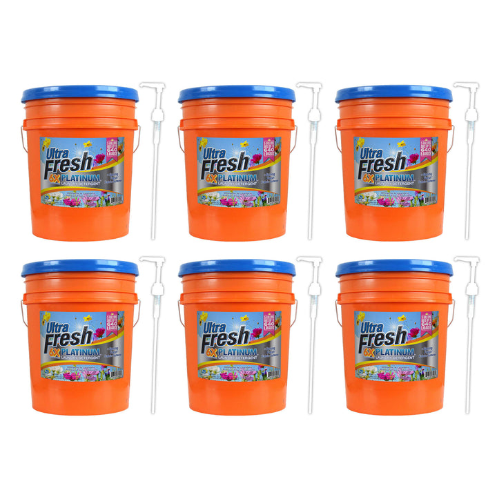 Ultra Fresh 6X Platinum 5 Gal Detergent with Spring Fresh Softener (6 Pack)