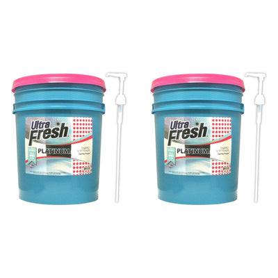 Ultra Fresh Platinum 5 Gal Spring Fresh Fabric Softener Up to 640 Loads (2 Pack) - VMInnovations