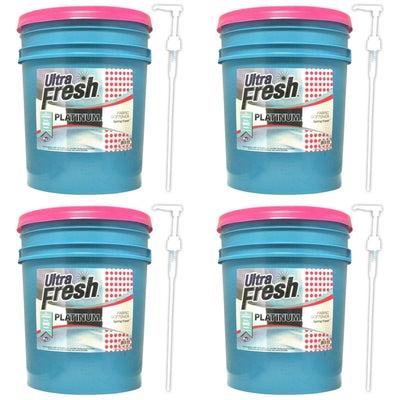Ultra Fresh Platinum 5 Gal Spring Fresh Fabric Softener Up to 640 Loads (4 Pack) - VMInnovations