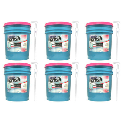 Ultra Fresh Platinum 5 Gal Spring Fresh Fabric Softener Up to 640 Loads (6 Pack) - VMInnovations